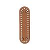 PU Leather Oval Long Bottom for Knitting Bag FIND-WH0043-56B-1