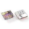 Embossed Glass Rhinestone Pendants GLAA-J101-03A-001VO-3