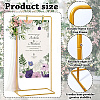 Adjustable Height Iron Wedding Sign Holder AJEW-WH0410-51G-4