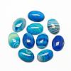 Natural Striped Agate/Banded Agate Cabochons G-R415-13x18-12-1