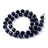 Dyed Natural Sapphire Beads Strands X-G-R482-01-8mm-2