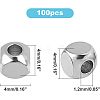 304 Stainless Steel Beads STAS-UN0008-36P-3