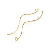 Brass Earring Findings KK-A274-17F-G-2