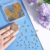 SOFPLATE 600Pcs 6 Styles Iron Screw Eye Pin Peg Bails IFIN-SP0001-04-3