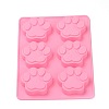 Footprint Shape Food Grade Silicone Molds AJEW-E027-05-3