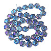 Electroplate Glass Beads Strands EGLA-N008-018-A02-2