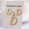 304 Stainless Steel Pendants and Stud Earring Jewelry Sets X-SJEW-E051-24D-1