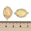 Natural Topaz Jade Faceted Oval Links G-B126-07G-11-3