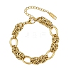 304 Stainless Steel Link Chains Bracelets for Wonen BJEW-L717-03G-2
