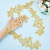 Flower Polyester Embroidery Lace Ornament Accessories PATC-WH0005-53A-3