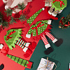 Gorgecraft 4 Sets 2 Style Christmas Wine Bottle Cover Pleuche Decoration AJEW-GF0007-18-3