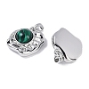 Synthetic Malachite Pendants KK-U043-43P-D-2
