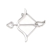 Zinc Alloy Open Back Bezel Pendants PALLOY-D580-05P-F-1