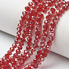 Electroplate Glass Beads Strands EGLA-A034-T6mm-J08-1