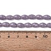 Opaque Solid Color Glass Beads Strands GLAA-N071-01A-C10-4