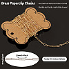 4M 2 Colors Brass Paperclip Chains CHC-TA0001-21-3