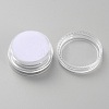 Round Transparent Plastic Loose Diamond Storage Boxes with Screw Lid and Sponge Inside CON-WH0088-48B-01-2