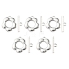 Alloy Toggle Clasps FIND-YW0002-23MS-1
