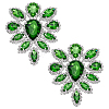 2Pcs Glass Rhinestone Cabochons RGLA-FG0001-28S-04-1