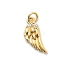 Brass Micro Pave Cubic Zirconia Pendants KK-Z135-07G-1