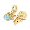 Rack Plating Alloy Enamel Drink European Dangle Charms FIND-B034-48G-02-2