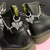 16Pcs 8 Style Cross/Butterfly/Moon Alloy Shoe Decoration HJEW-AB00624-5