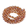 Electroplate Transparent Glass Beads Strands LS-GL-N002-01A-A09-2