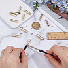 Alloy Drawstring Cord End Cap FIND-NB0006-67G-3