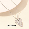 304 Stainless Steel Heart Pendant Necklaces for Men and Women FS-WG1B83F-16-1