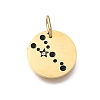 Twelve Constellations 304 Stainless Steel Enamel Pendants STAS-A148-01G-04-1