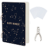 Wooden 2-Ring Loose Leaf Binder Postcard Phote Album Cover DIY-WH0547-240-1