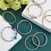20Pcs 2 Colors Stainless Steel Twisted Ring Open Cuff Bangles BJEW-SC0001-33-4