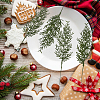 25Pcs Plastic Artificial Pine Needle Branches FIND-CP0003-34-7