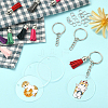 DIY Blanks Vinyl Charm Keychain Making Kit DIY-CJ0002-19-5