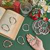 12Pcs 2 Sets Christmas Theme Polymer Clay Heishi Beaded Stretch Bracelets BJEW-ME0001-17A-3