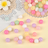100Pcs Opaque Acrylic Beads OACR-PA0001-31A-4