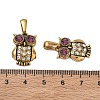 304 Stainless Steel Rhinestone Pendants RB-CBA7A56-08AG-02-3