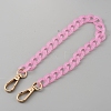 Acrylic Imitation Jelly Curb Chain Link Purse Chains FIND-WH0126-257C-1