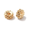 Brass with Clear Cubic Zirconia Beads KK-G503-16G-1