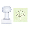 Clear Acrylic Soap Stamps DIY-WH0438-024-1