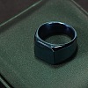 Square Stainless Steel Finger Rings WGB1DFB-12-1