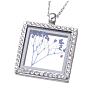 Alloy Photo Frame Magnetic Pendants ALRI-WH0002-24P-RS-1