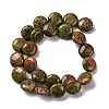 Natural Unakite Beads Strands G-C159-A10-01-3