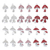 36Pcs 12 Styles Rack Plating Alloy Rhinestone Pendants FIND-TA0010-29-2