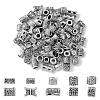 100Pcs 10 Style Alloy European Beads FIND-CJ0001-14-3