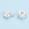 925 Sterling Silver Micro Pave Clear Cubic Zirconia Charms STER-N017-17A-S-3