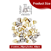 40Pcs 2 Colors Iron Pendants IFIN-FH0001-84-2
