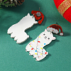 Cute Christmas Sheep Acrylic Dangle Stud Earrings QW2169-3