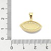 Brass Micro Pave Clear Cubic Zirconia Pendants KK-A221-11G-3