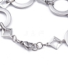 304 Stainless Steel Link Chain Bracelets BJEW-G582-63P-2